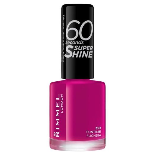 Rimmel 60 Second Super Shine Nail Polish - 323 Funtime Fuchsia